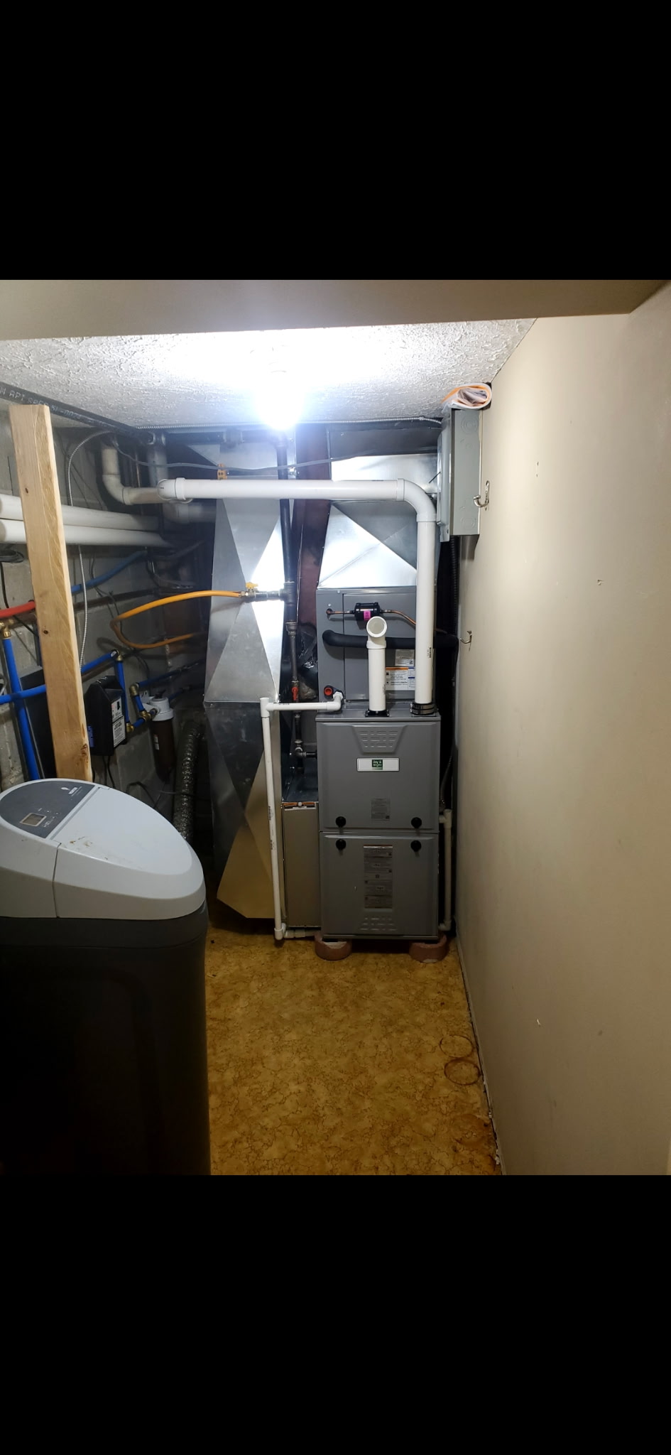 After: new furnace installed